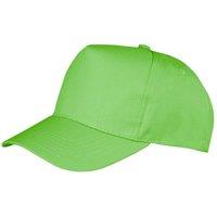 Result Men Core Boston 5 Panel Printers Baseball Cap Pack of 2 in Lime