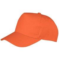 Result Men Core Boston 5 Panel Printers Baseball Cap Pack of 2 in Orange