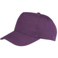 Result Men Core Boston 5 Panel Printers Baseball Cap Pack of 2 in Purple