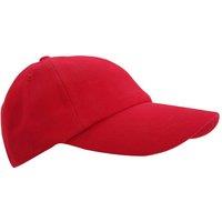 Result Men Low Profile Heavy Brushed Cotton Baseball Cap Pack of 2 in Red