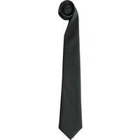 Premier Tie - Men Plain Work Tie Pack of 2 in Black