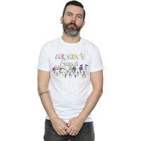 Disney Men Mickey Mouse Friends Faded Nostalgia T-Shirt in White | Size: Small