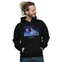 Disney Men Frozen Build A Snowman Hoodie in Black | Size: Small