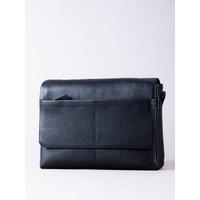 Lakeland Leather Men 'Crummock' Leather Laptop Messenger Bag in Black