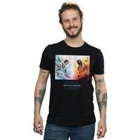 Disney Men Star Wars The Rise Of Skywalker Battle Poster T-Shirt in Black | Size: 3X-Large