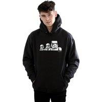 Disney Men Star Wars The Rise Of Skywalker Troopers Band Hoodie in Black | Size: 2X-large