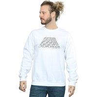 Disney Men Star Wars The Rise Of Skywalker Trooper Filled Logo Sweatshirt in White | Size: Medium