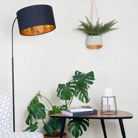ValueLights Curva Black Floor Lamp Base