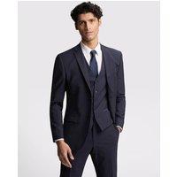 Ted Baker Men Premium Navy Panama Slim Suit Jacket | Size: 44R