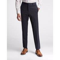 Ted Baker Men Premium Navy Panama Slim Suit Trousers | Size: 34L