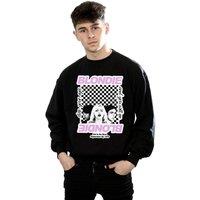 Blondie Men Checked Eat To The Beat Sweatshirt in Black | Size: 4X-Large