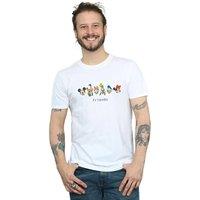 Disney Men Mickey Mouse And Friends T-Shirt in White | Size: Small
