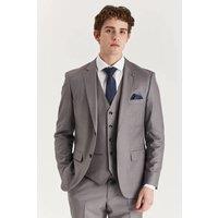 Paul Andrew Men Edward Blazer Tailored Fit Summer Suit Jacket in Grey | Size: 38R