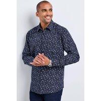 Cotton Traders Men Signature Long Sleeve Soft Touch Floral Shirt in Black | Size: 3X-Large