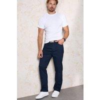 Cotton Traders Men Ultra Soft Premium Slim-Fit Stretch Jeans in Navy | Size: 32L