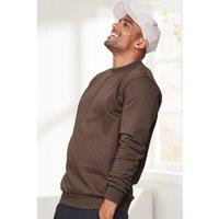 Cotton Traders Men Crew Neck Sweatshirt in Brown | Size: Small