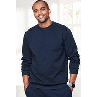 Cotton Traders Men Crew Neck Sweatshirt in Navy | Size: X-Large