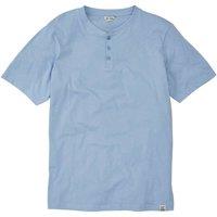 Cotton Traders Men Grandad T-Shirt in Pale Blue | Size: 5X-Large