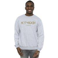 Star Wars Men Obi-Wan Kenobi Logo Sweatshirt in Grey | Size: 2X-large