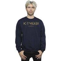 Star Wars Men Obi-Wan Kenobi Logo Sweatshirt in Navy | Size: X-Large
