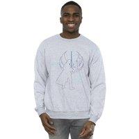 Star Wars Men Obi-Wan Kenobi Jedi Master Balance Sweatshirt in Grey | Size: Small