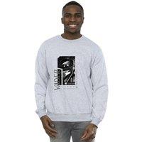 Star Wars Men Obi-Wan Kenobi Sith SciFi Collage Sweatshirt in Grey | Size: X-Large