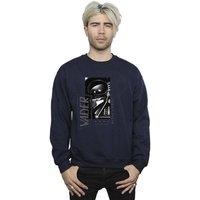 Star Wars Men Obi-Wan Kenobi Sith SciFi Collage Sweatshirt in Navy | Size: Small