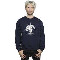 Star Wars Men Obi-Wan Kenobi Saber Silhouette Fight Sweatshirt in Navy | Size: Small