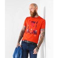 Joe Browns Men Mens Triple Guitar Graphic T-Shirt in Orange | Size: 2X-large
