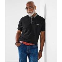 Joe Browns Men Stylish Short Sleeve Polo Shirt in Black | Size: Small