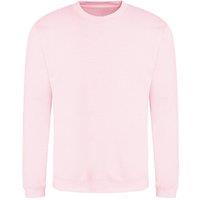 AWDis Men Just Hoods Sweatshirt in Baby Pink | Size: 5X-Large
