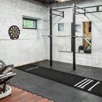 HOMCOM Professional Rubber Darts Dart Mat Pub Club Home 4 Throwing Distances in Black