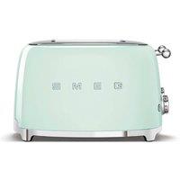 Smeg TSF03 Retro 4-Slice Toaster in Light Green
