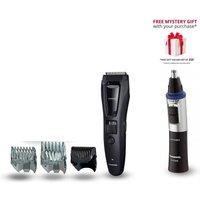 Panasonic ER-GB62 & ER-GN30 Body, Facial Hair Trimmer Set in Black