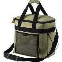 Cabin Max 28L Picnic Cooler Bag with netted pocket and bottle holder straps in Green | Size: Medium