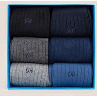 Oswin Hyde Men Classic 6-Pack Mens Cotton Socks