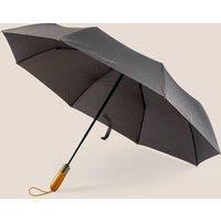 Oswin Hyde Men Ian Handcrafted Umbrella in Mid Grey