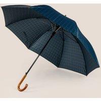 Oswin Hyde Men Jaxon Handcrafted Umbrella in Dark Blue