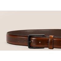 Oswin Hyde Men Brooks Leather Classic Belt in Tan | Size: 42