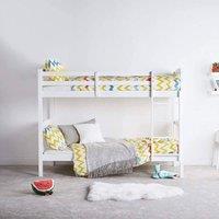 KOSY KOALA Bunk Bed Kids White 3ft Single Pine Wooden Children Bedroom Furniture
