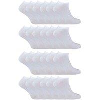 Sock Snob Men 24 Pack Multipack Cotton Trainer Socks in White | Size: 6-11
