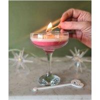 Afewhometruths Vegan Handmade Scented Cosmopolitan Cocktail Candle in Clear