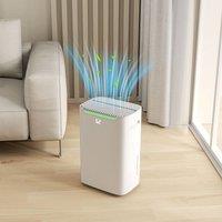 HOMCOM 20L/Day Dehumidifier for Home Damp, with 24H Timer, White | Size: 2.5L