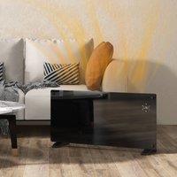 HOMCOM 2000W Electric Space Heater Radiator Wifi Smart App 24Hr 7 Day Timer in Black