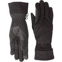 Mountain Warehouse Men Gripped Palm Warm Everyday Softshell Touchscreen Gloves in Black | Size: Small