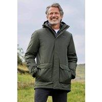 Mountain Warehouse Men 'Ranger' Water Resistant Winter Padded Parka Jacket in Khaki | Size: 3X-Large