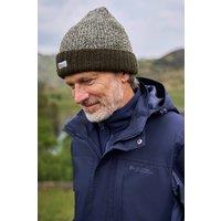 Mountain Warehouse Men Winter Warm Thinsulate Lined Soft Knitted Beanie in Khaki