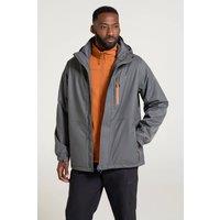 Mountain Warehouse Men 'Bracken' Extreme 3 in 1 Waterproof Jacket 10,000mm in Charcoal | Size: Small