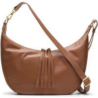 Clarks Women Willow Moon Tan Leather Cross Body Bag,Shoulder Bag in Brown