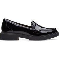 Clarks Women Westlynn Ayla Black Patent Slip Ons,Loafers | Size: 8-Standard Fit